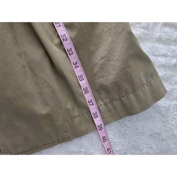 LL Bean Men's‎ Classic Beige Khaki Long Trench Raincoat Large Neutral - Picture 8 of 10